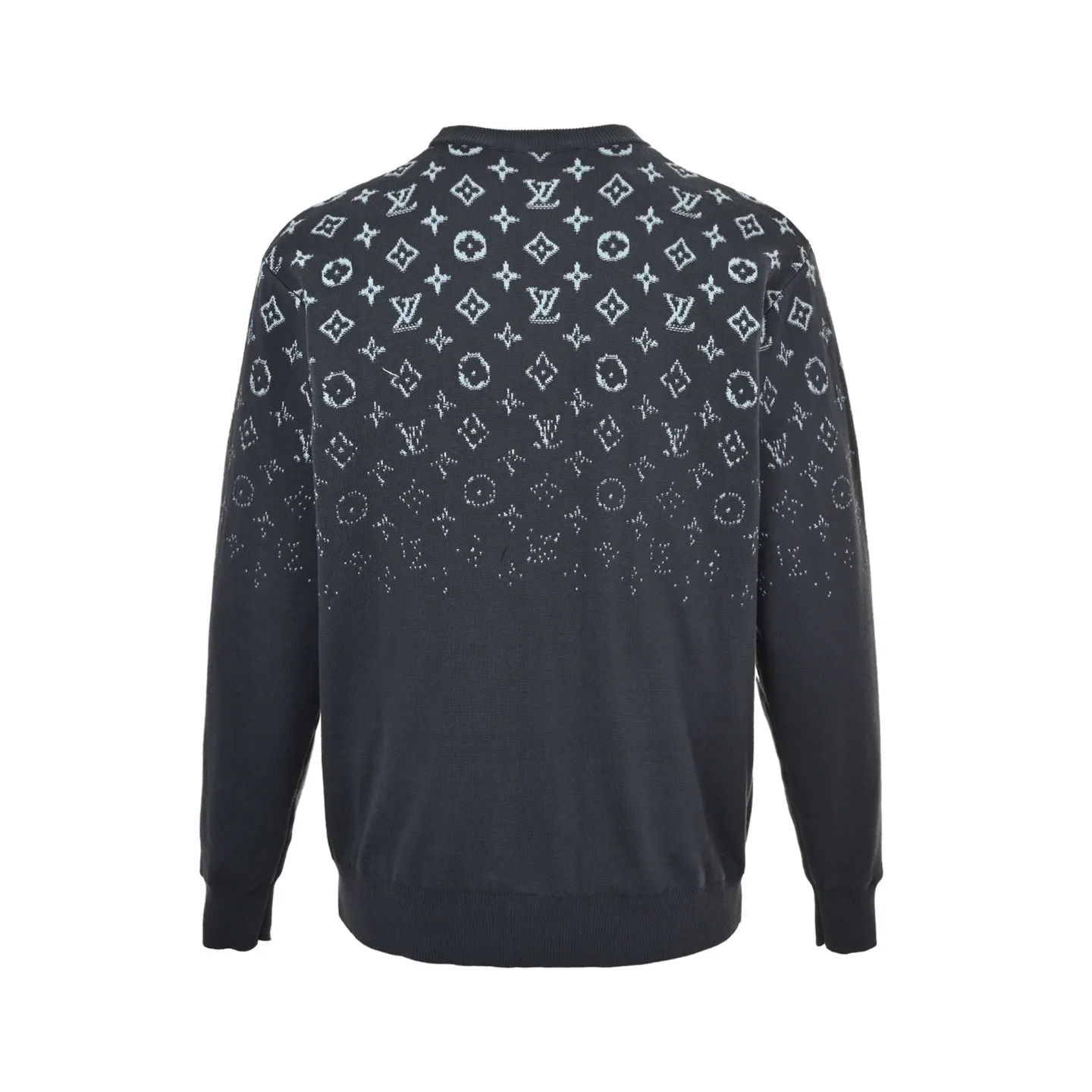 Louis Vuitton/Louis Vuitton gradient old flower jacquard crew neck sweater